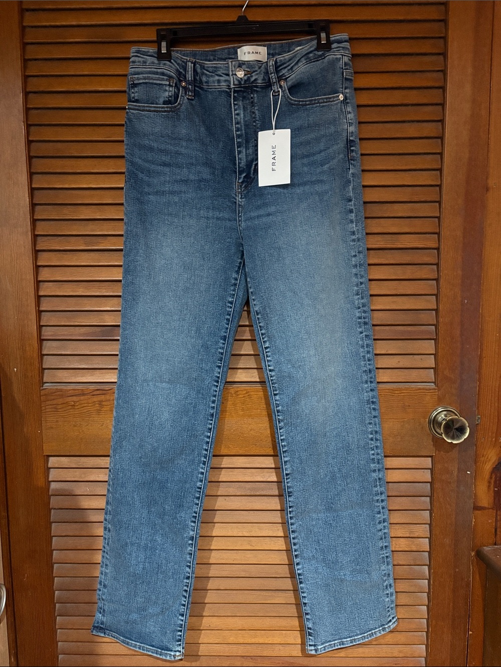 NWT FRAME Denim The Pencil High-Rise Slim Leg Jeans